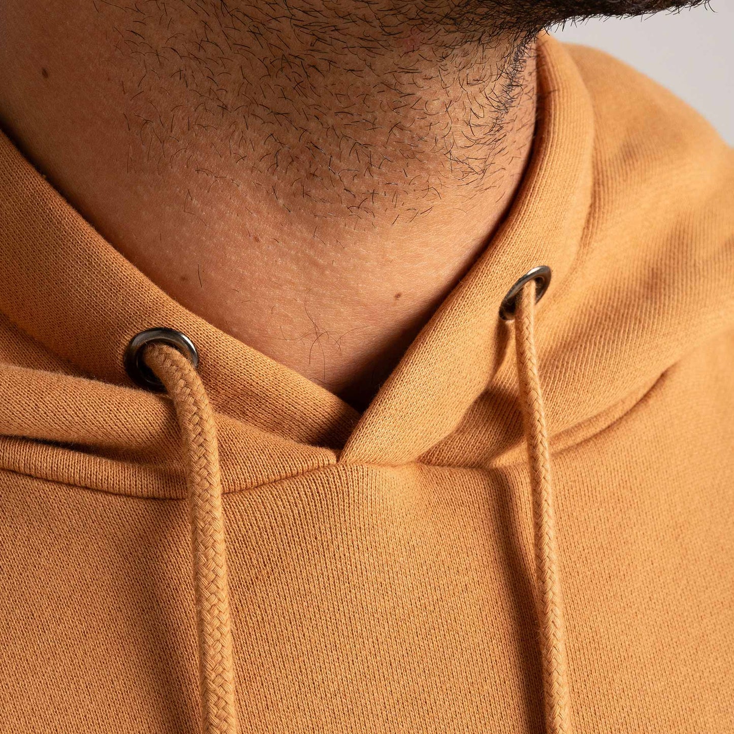 Mens Organic Hood Almond