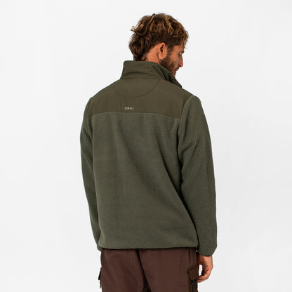 Mens 1/4 Zip Fleece Dusty Olive