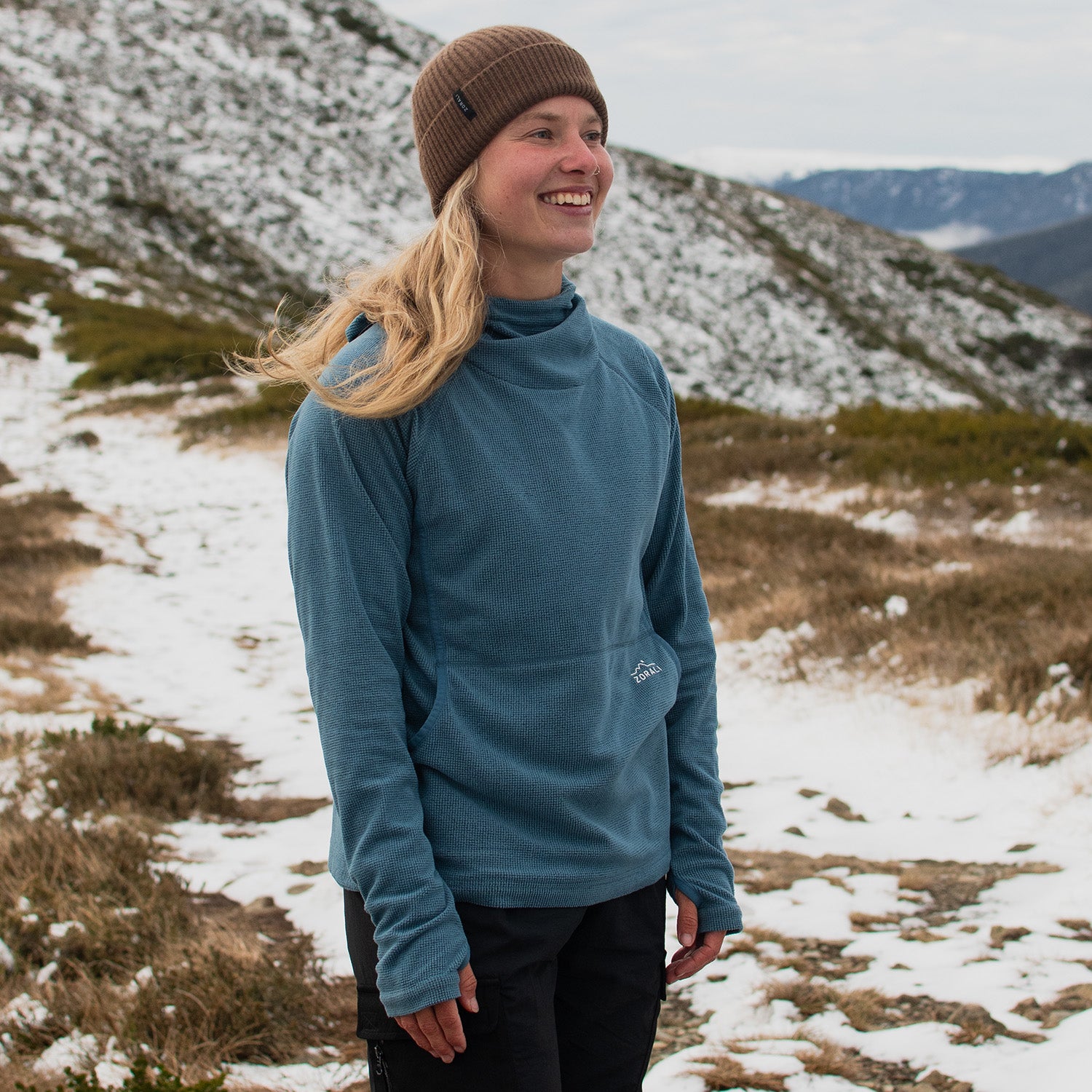 Womens Air-Grid Fleece Glacier