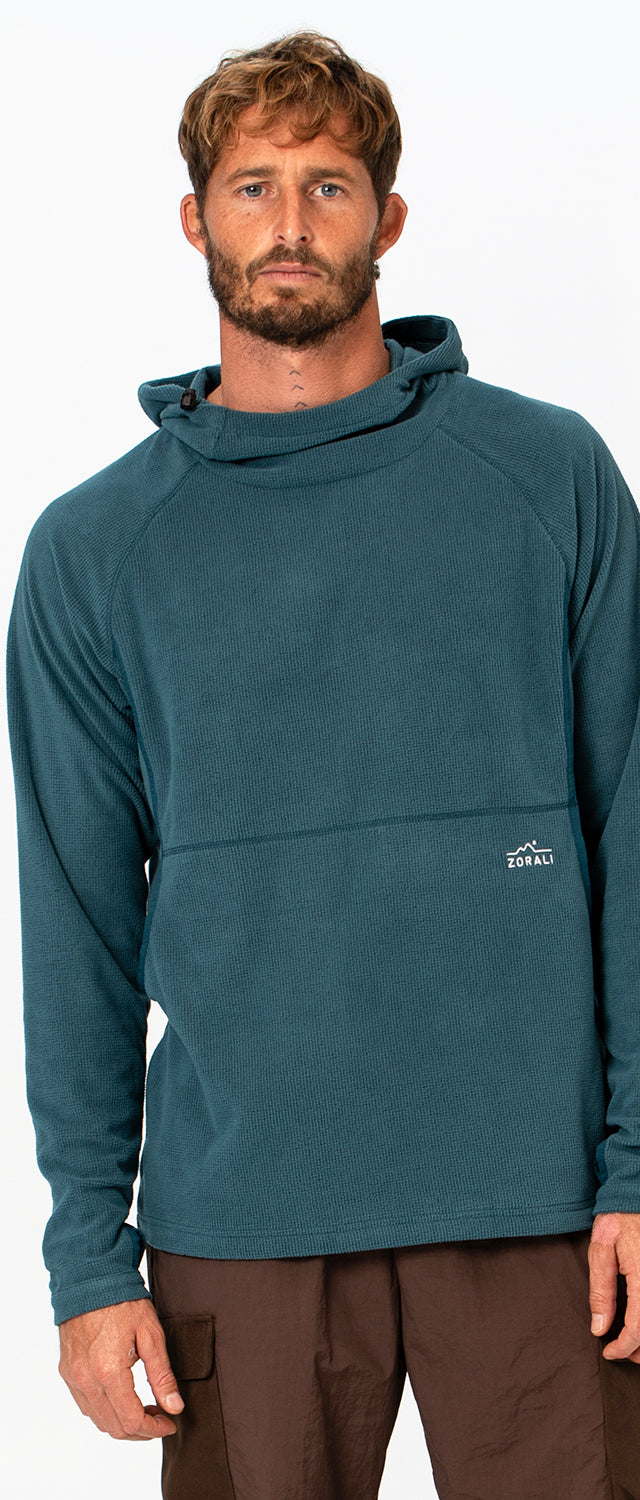 Mens Air-Grid Fleece Alpine Mist