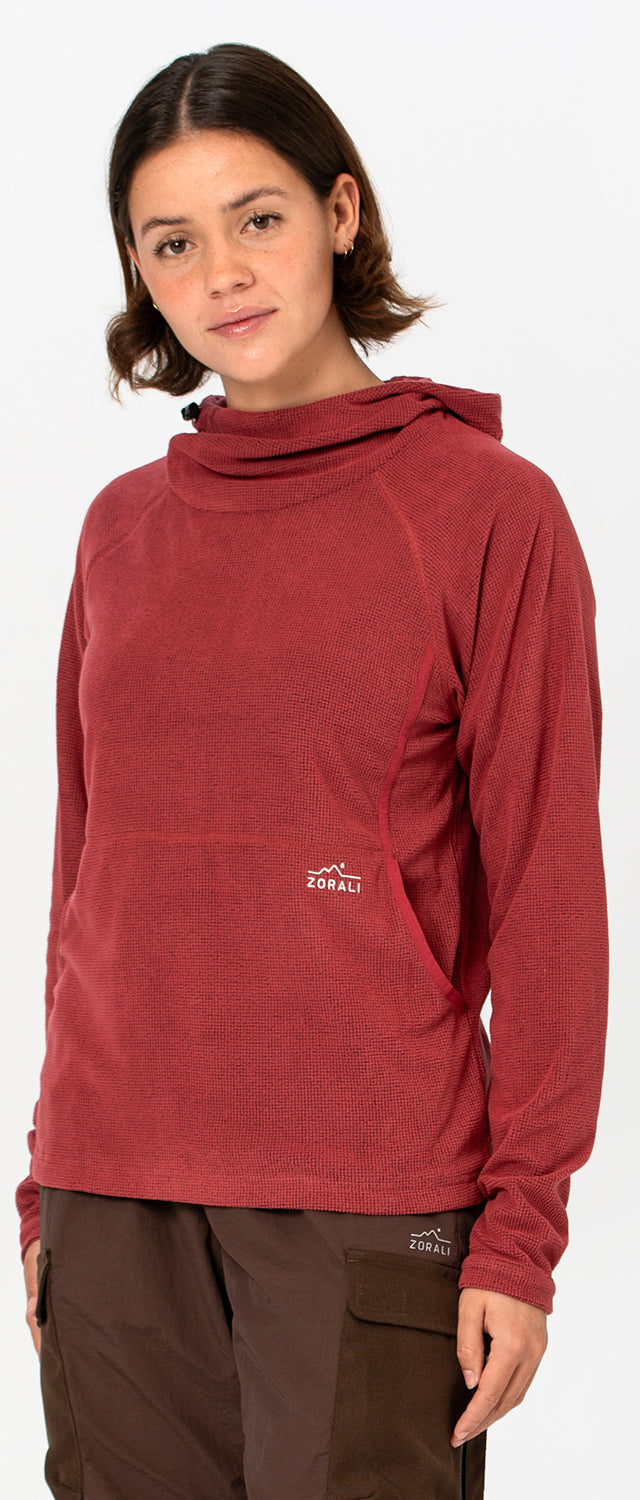 Womens Air-Grid Fleece Cedar