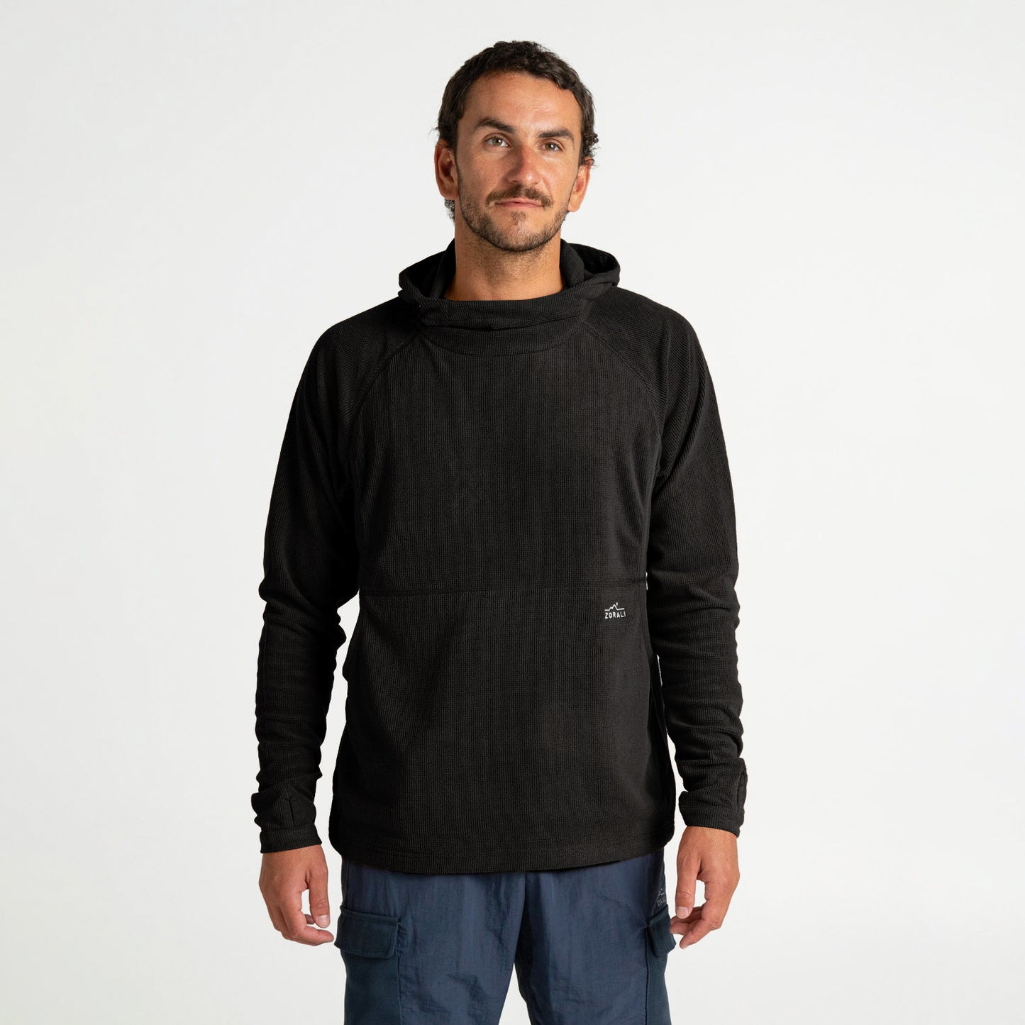 Mens Air-Grid Fleece Charcoal