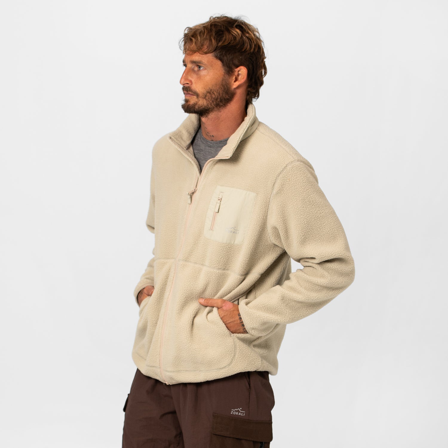 Mens Cosy Camp Fleece Oat