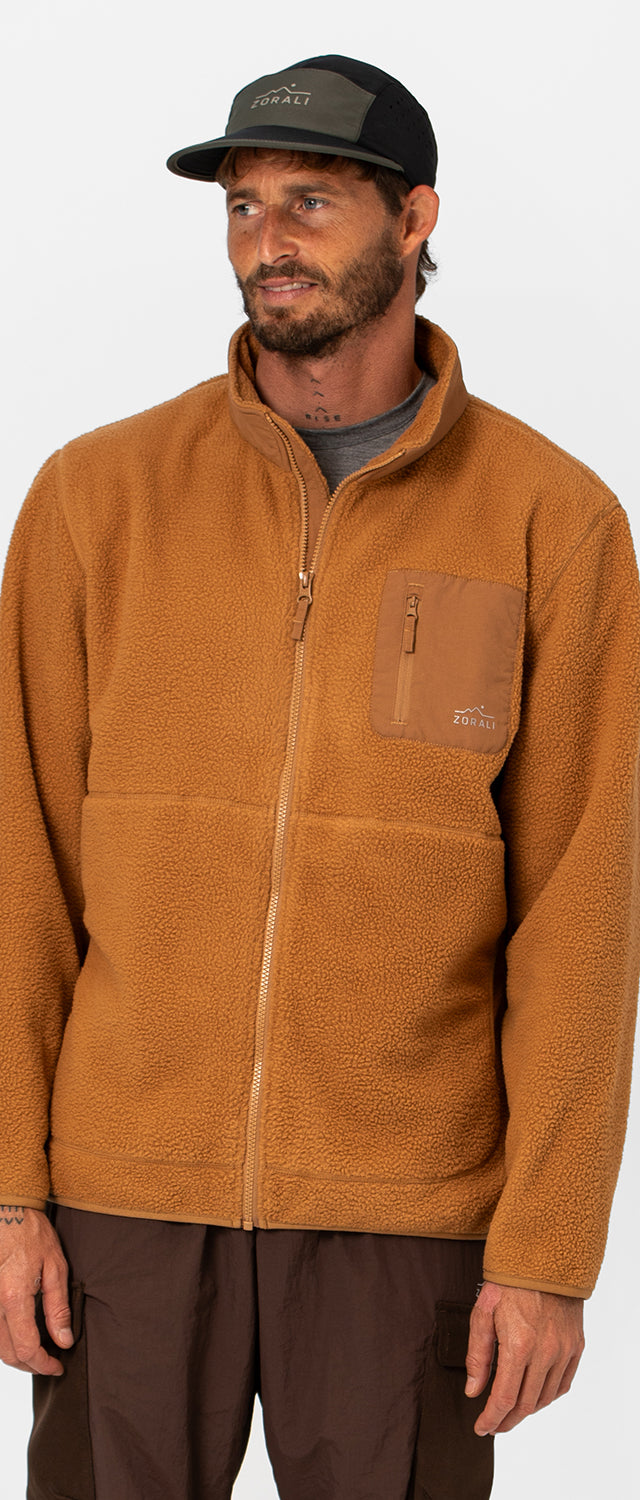 Mens Cosy Camp Fleece Clay