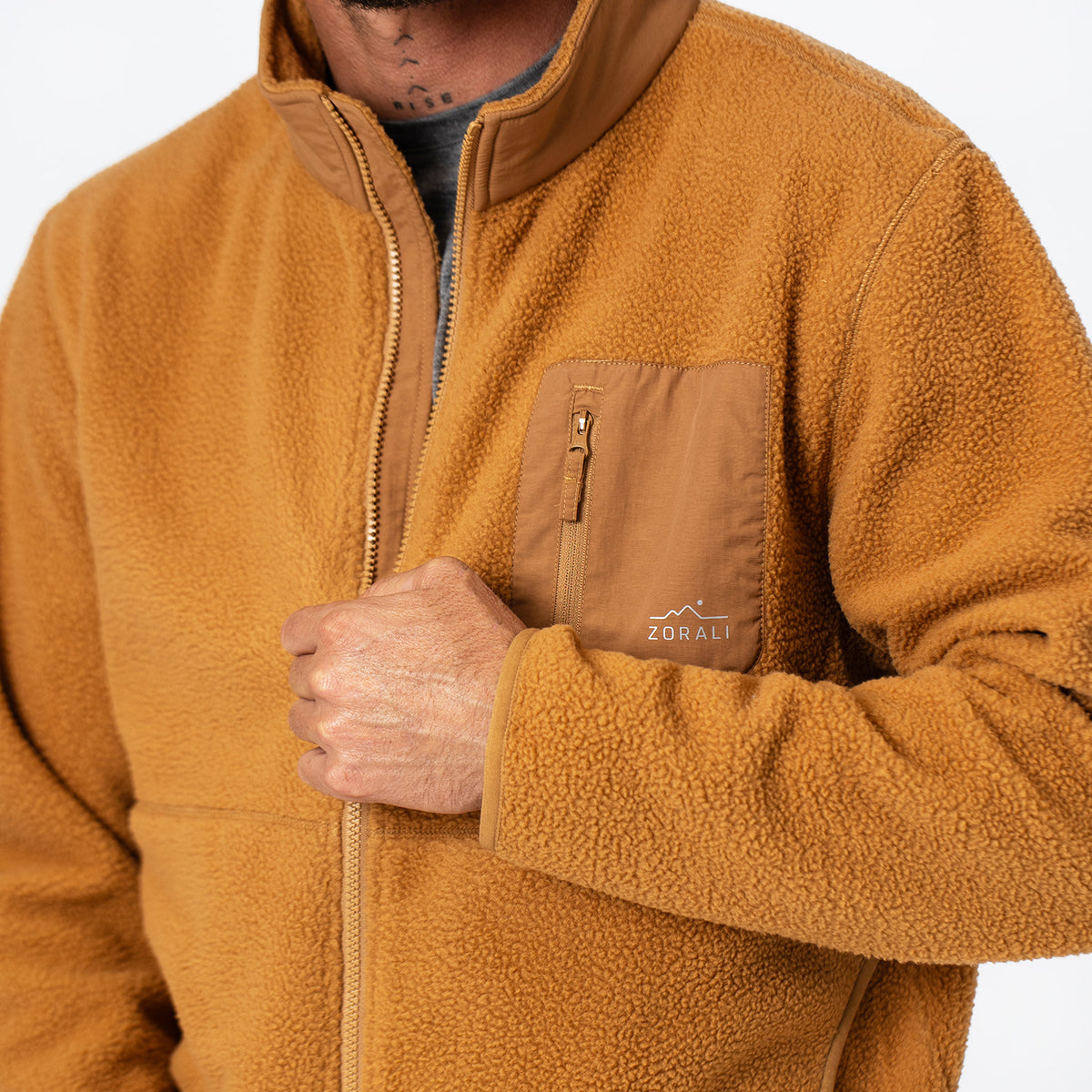 Mens Cosy Camp Fleece Clay