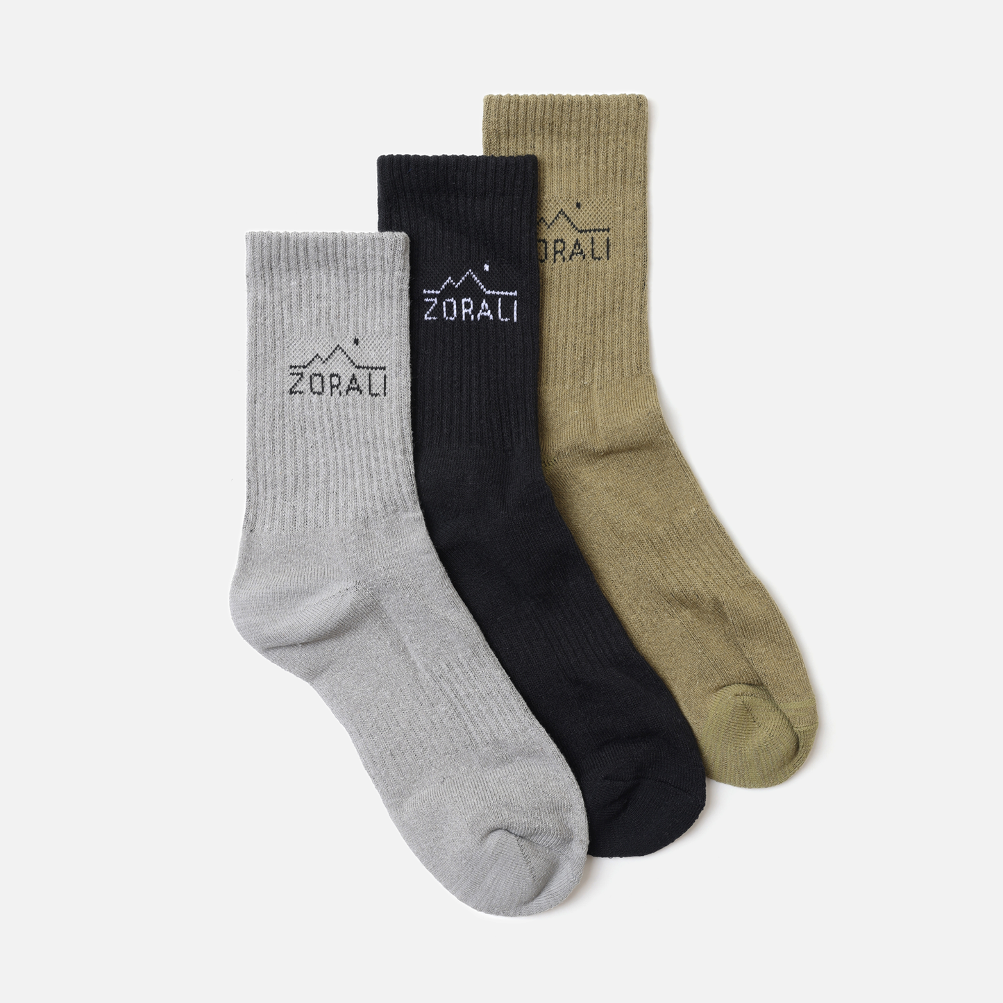 Hemp Everyday Socks 3 Pack Mosstone