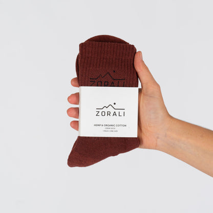 Hemp Everyday Socks 1 Pack Cedar