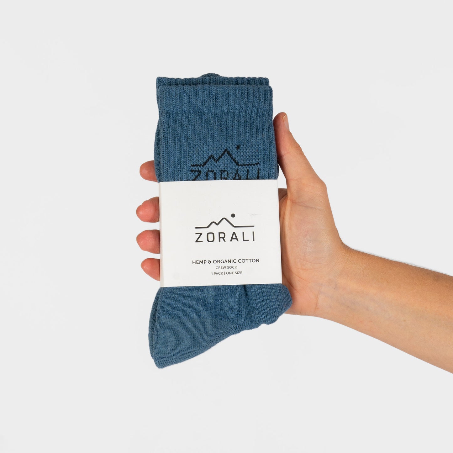 Hemp Everyday Socks 1 Pack Blue