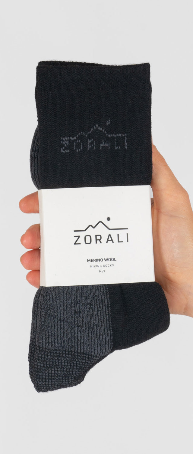 Merino Mountain Sock Black