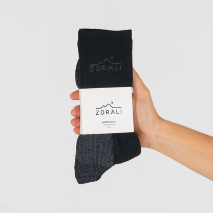 Merino Mountain Sock Black