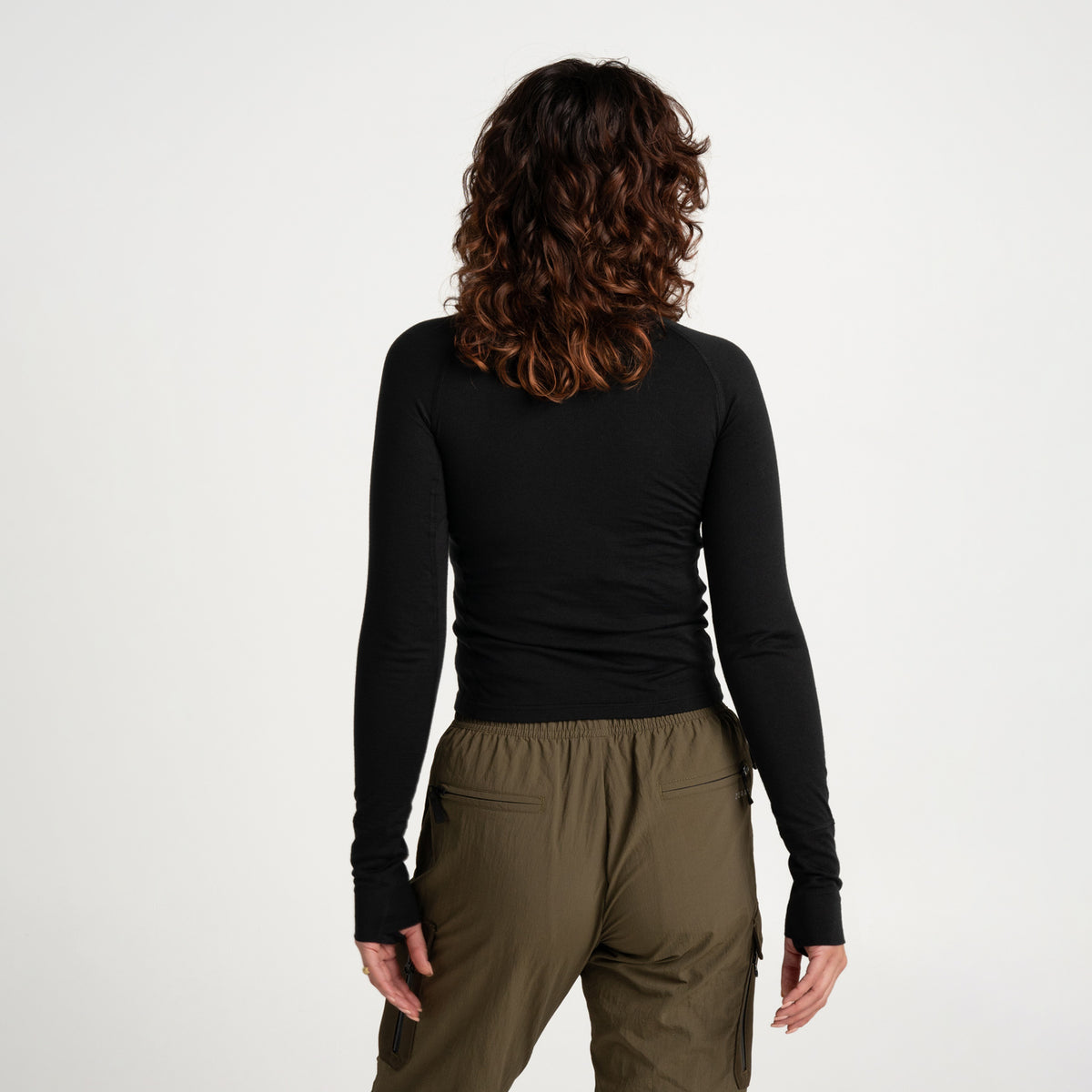 Women's Merino Wool Base Layer Set Charcoal Grey