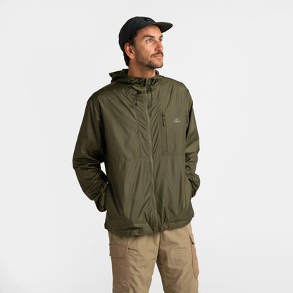 Mens Gust-X Windbreaker Olive