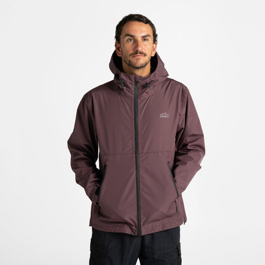 Mens Horizon 3L Rain Jacket Berry