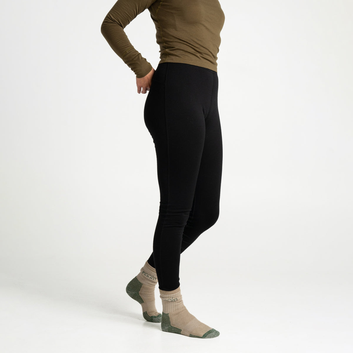 Buy Black Rib Fleece Leggings from Next New Zealand