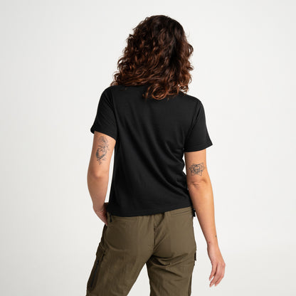 Womens Merino T-Shirt Charcoal