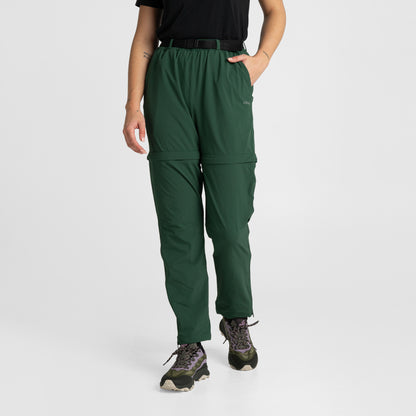 Womens Zip Off Pants Forest