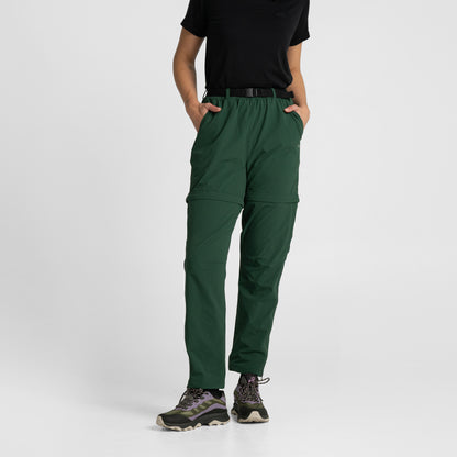 Womens Zip Off Pants Forest