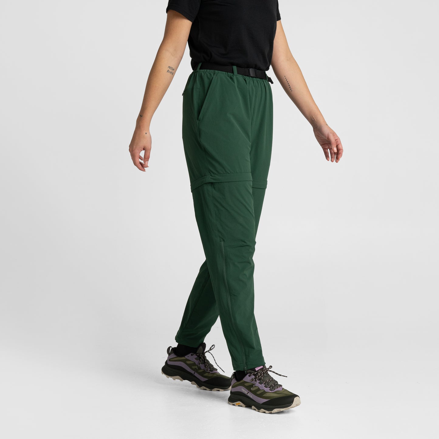 Womens Zip Off Pants Forest