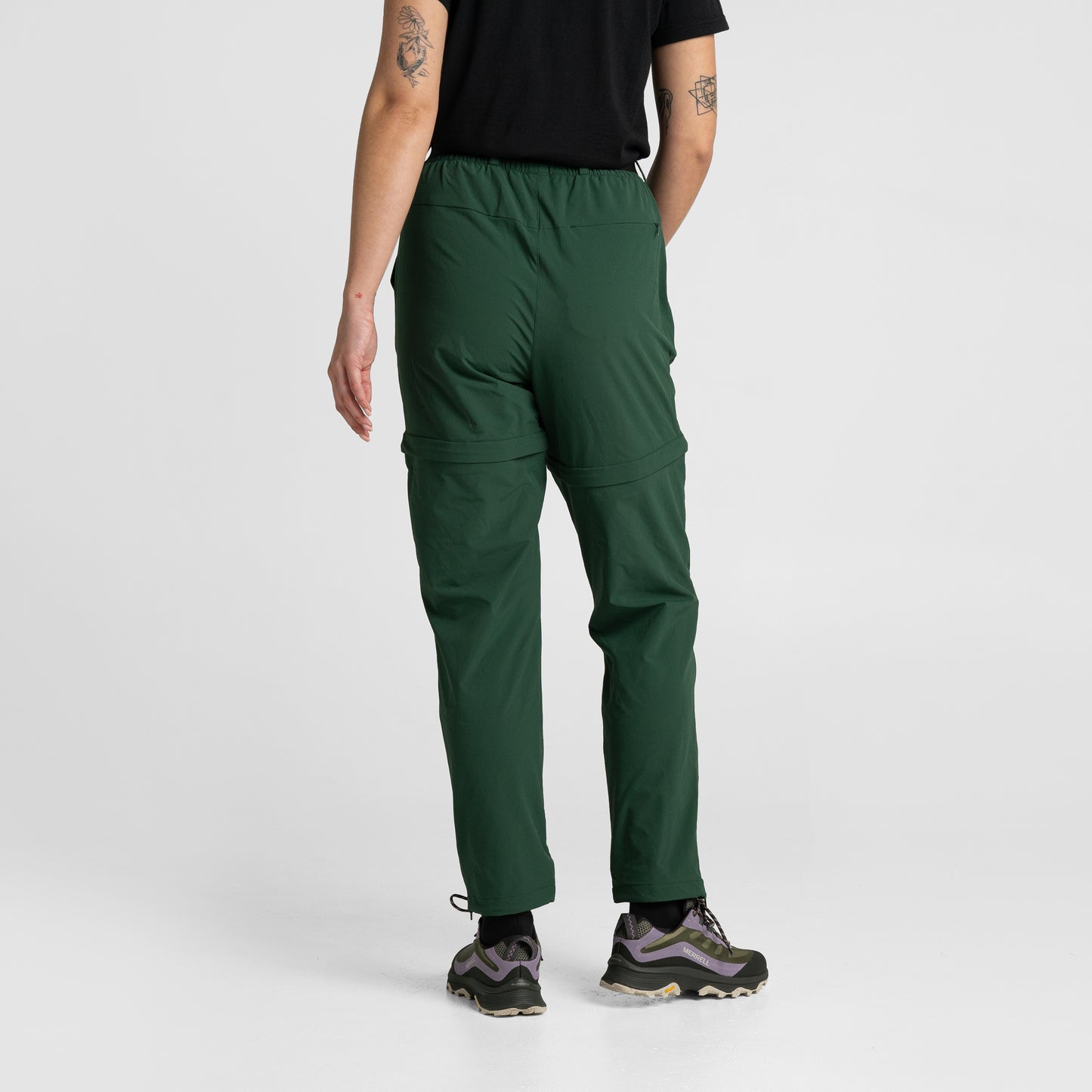 Womens Zip Off Pants Forest