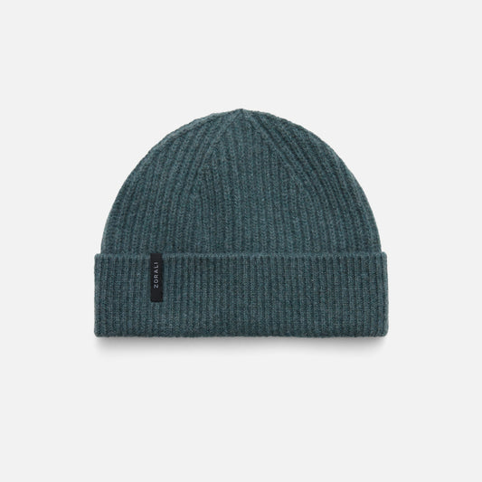 Mens Merino Beanie Forest Marle