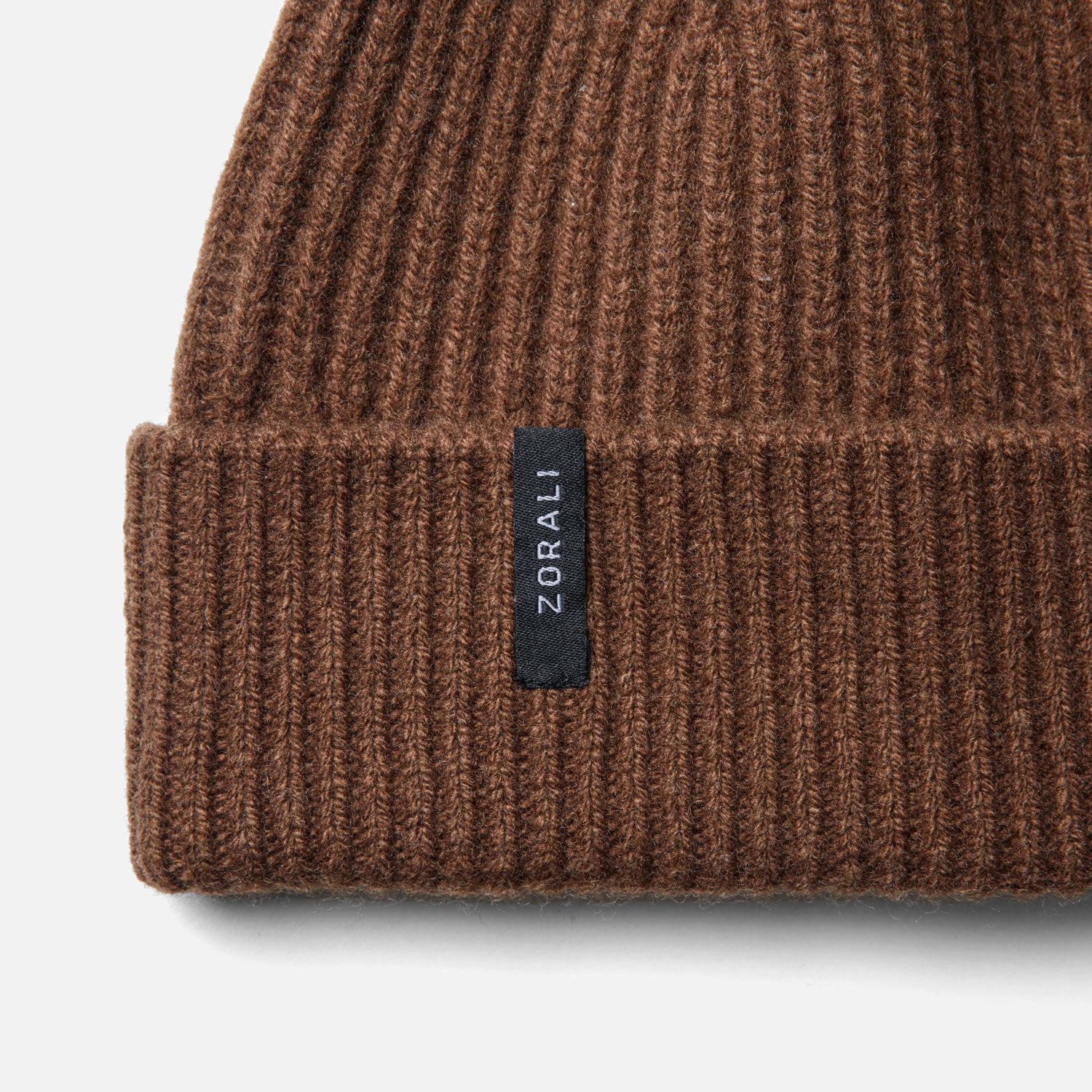 Mens Merino Beanie Brown