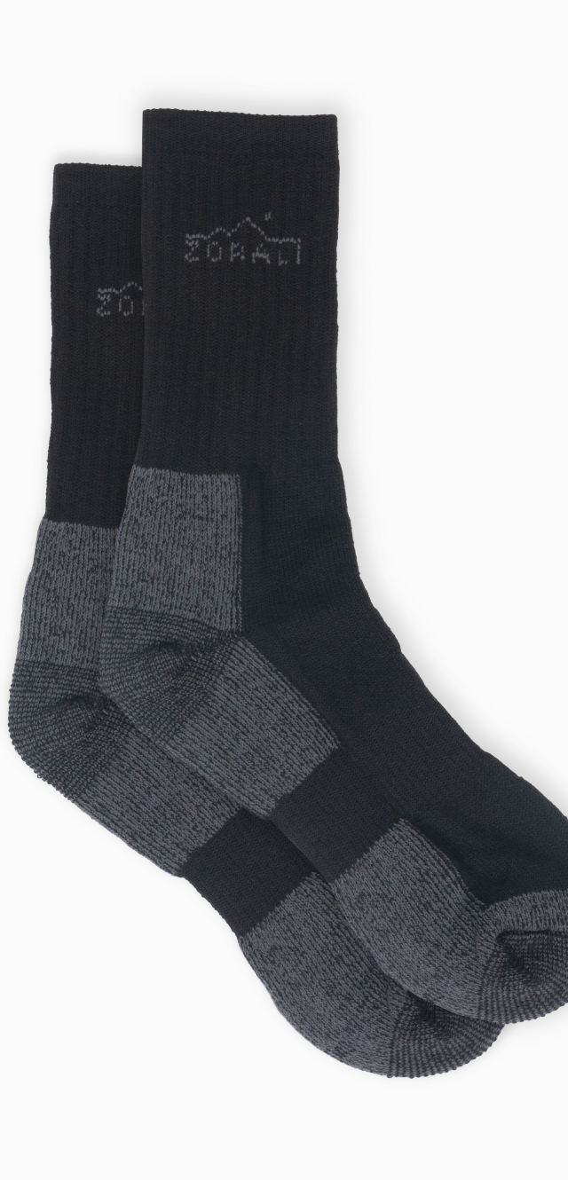 Merino Mountain Sock Black