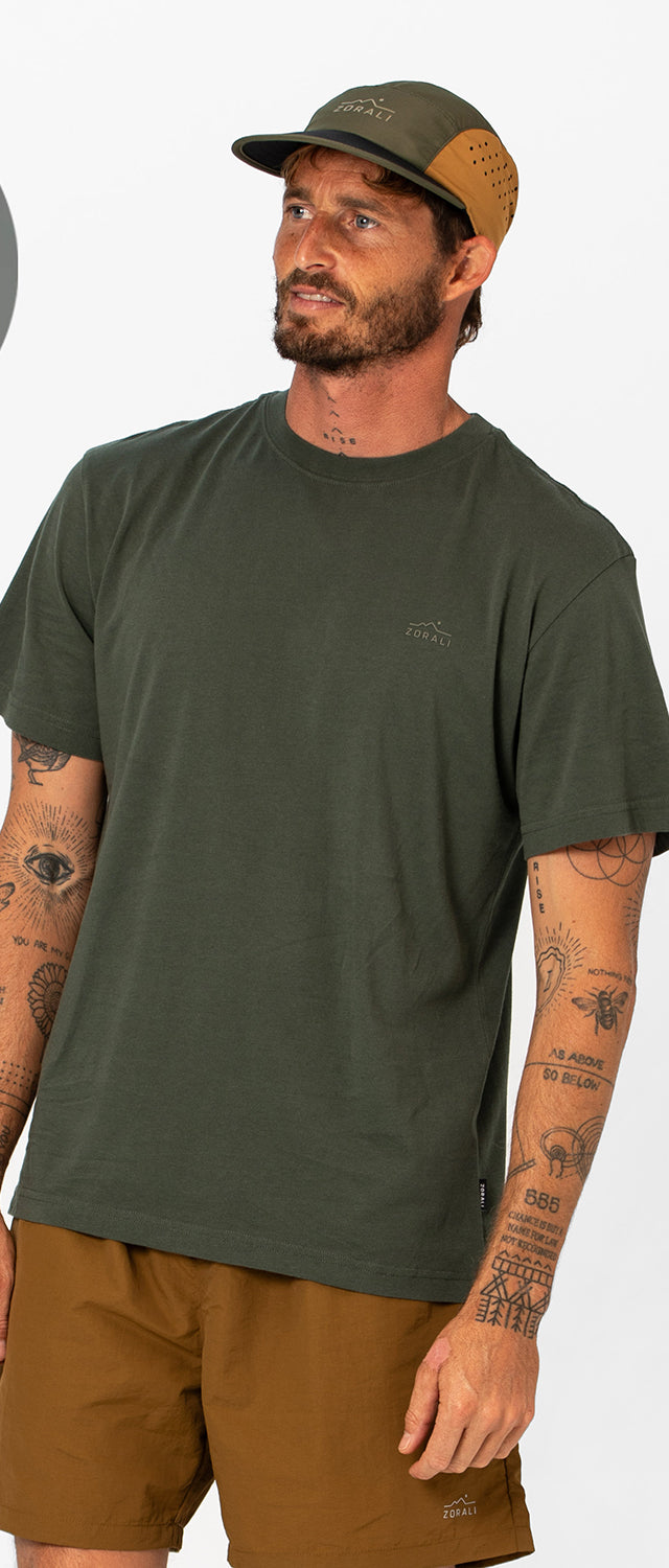 Mens Trash Tee Forest Green