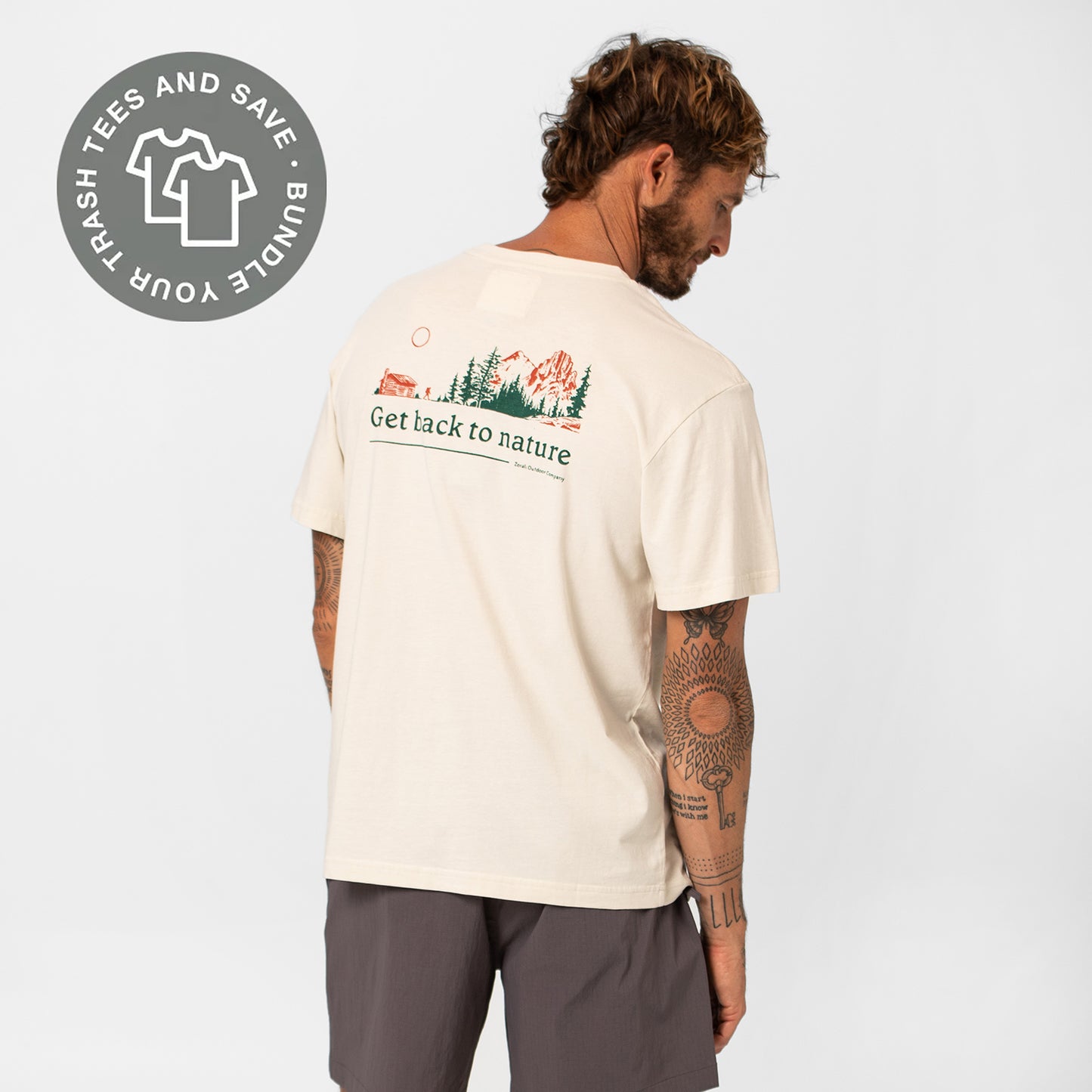 Mens Back To Nature Trash Tee