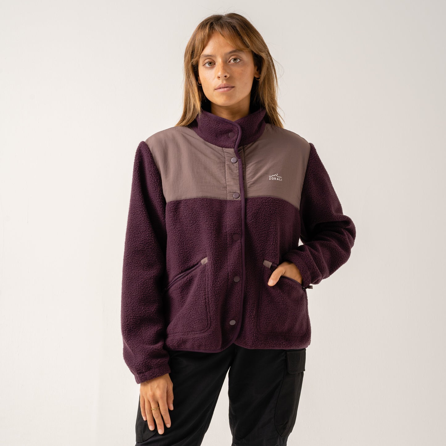 Womens Trail Fleece Deep Berry