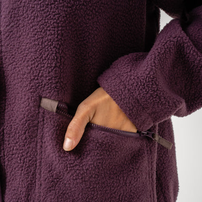 Womens Trail Fleece Deep Berry