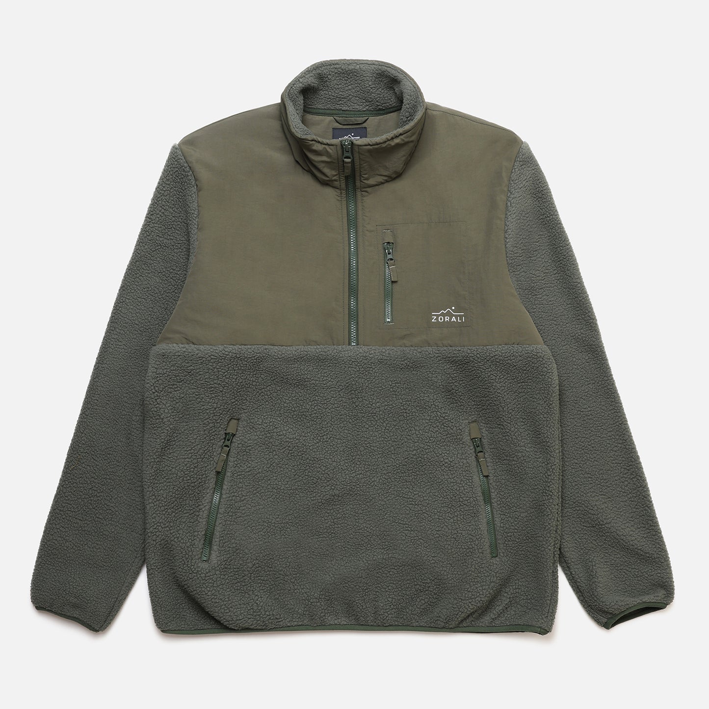 1/4 Zip Fleece Dusty Olive