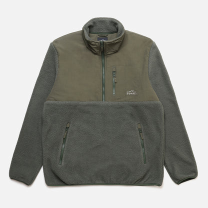 1/4 Zip Fleece Dusty Olive