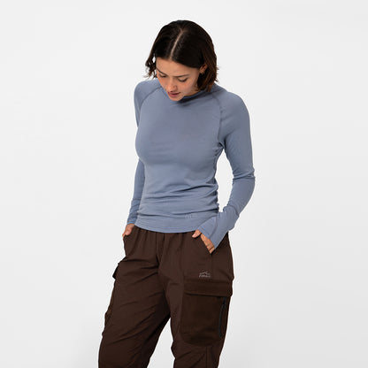 Womens Merino LS Base Layer Nigella