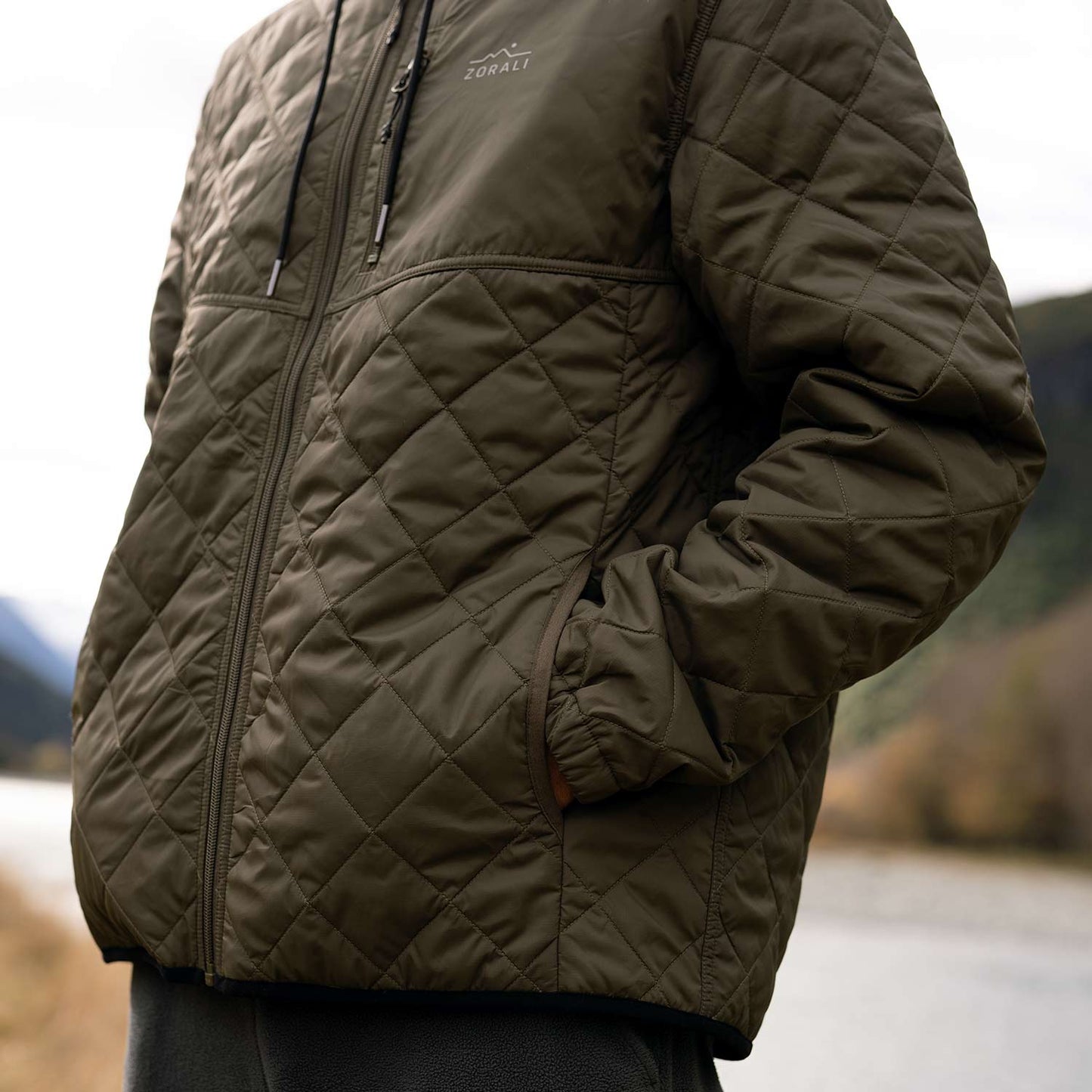 Mens Insulated Jacket Olive