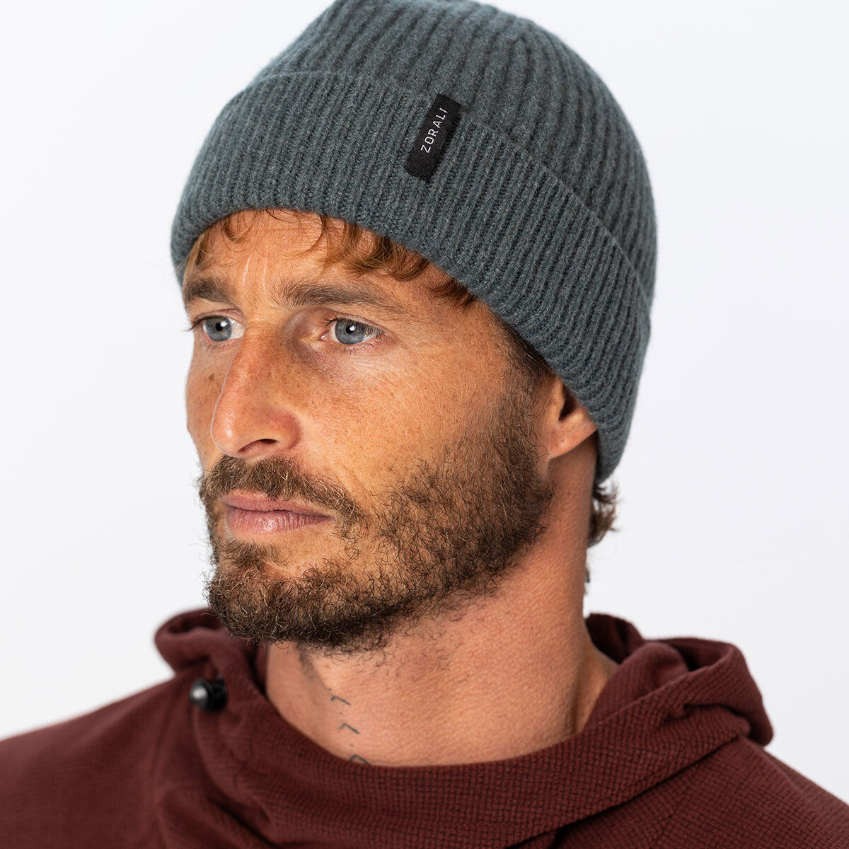 Mens Merino Beanie Forest Marle