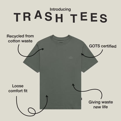 Mens Trash Tee Forest Green