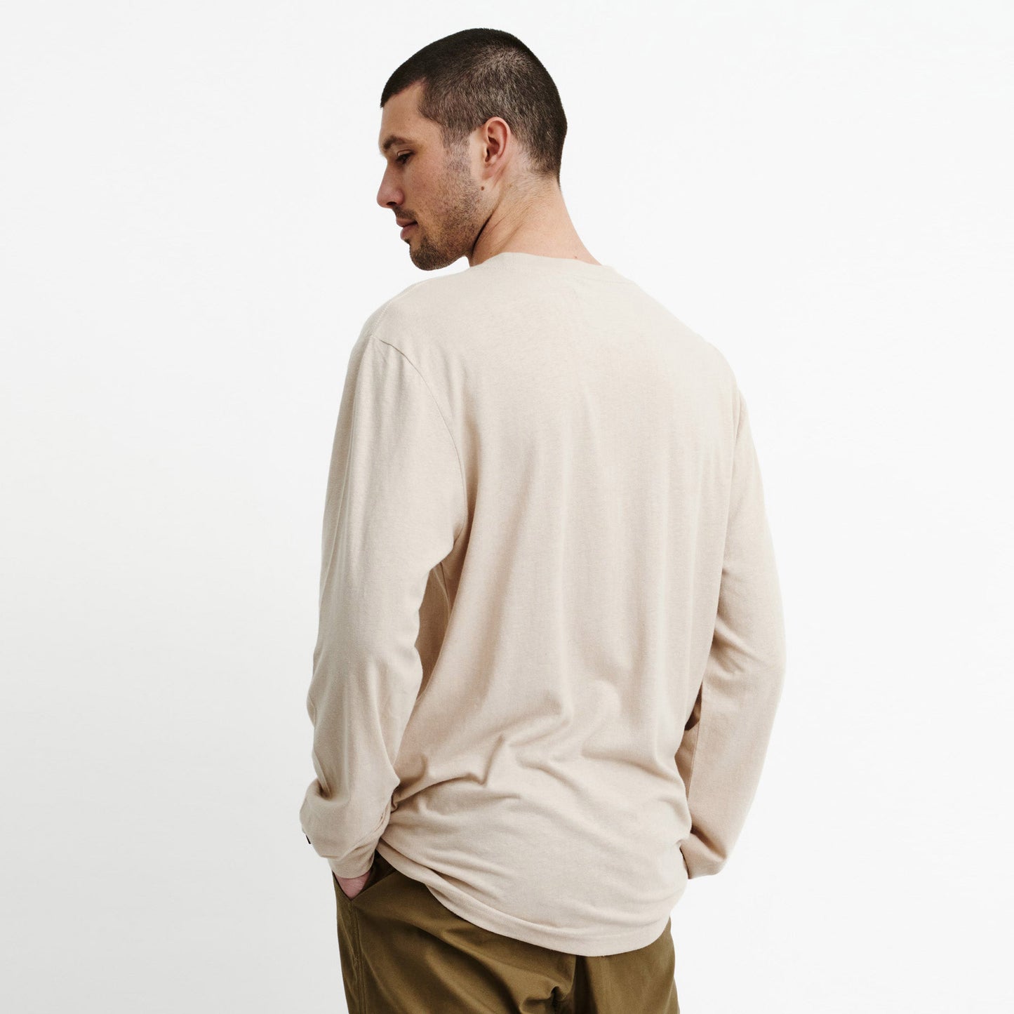 Hemp Long Sleeve Tee Natural