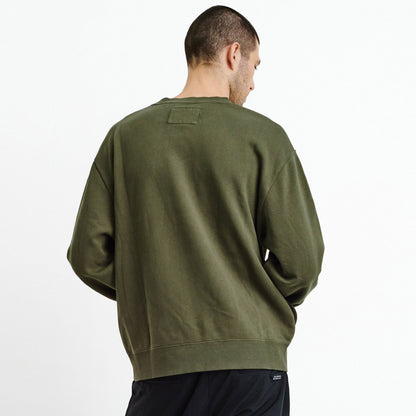 Organic Mens Crew Olive