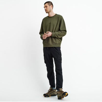 Organic Mens Crew Olive