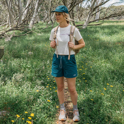 Womens Trail Shorts Ocean Blue