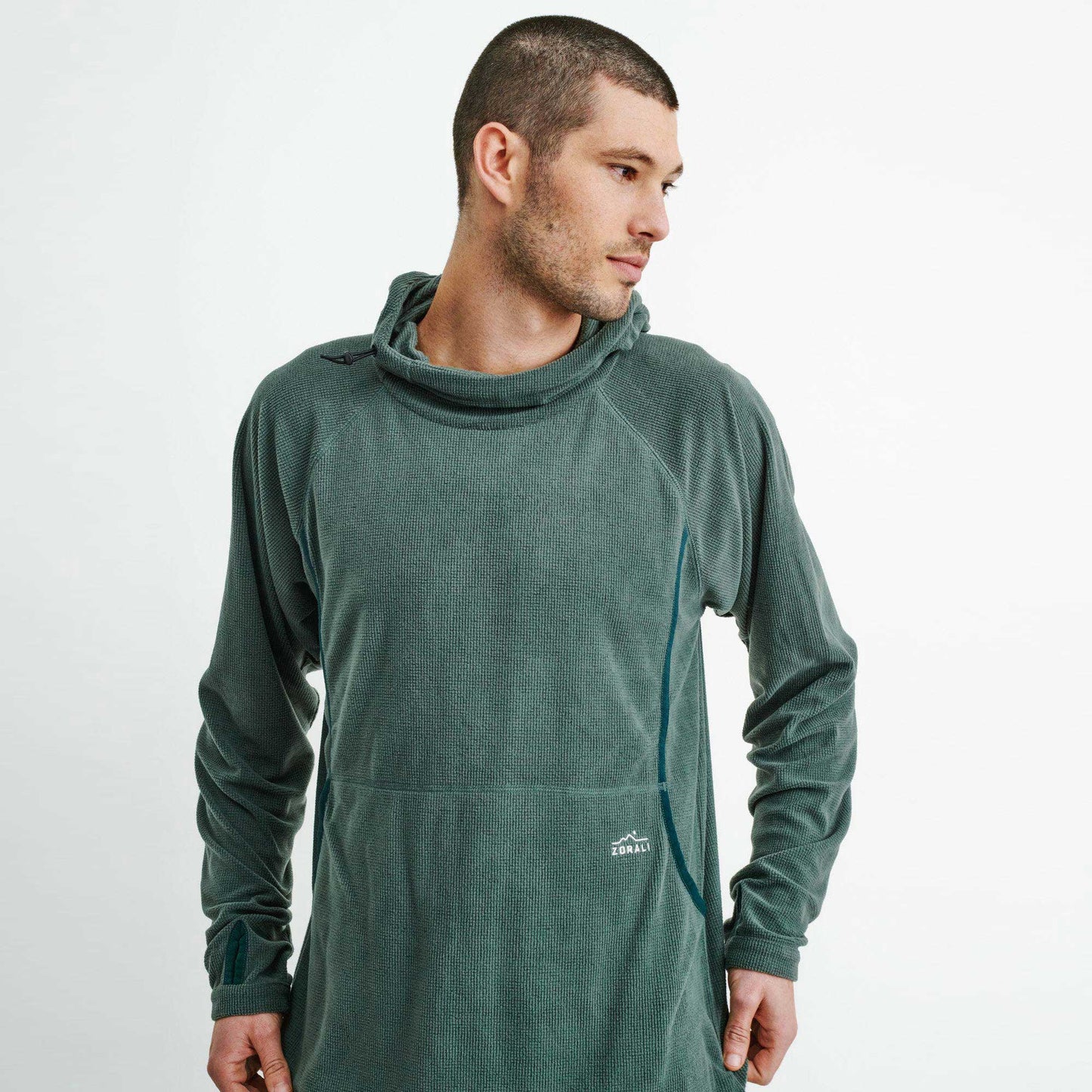 Mens Air-Grid Fleece Deep Forest